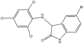 5-bromo-3-[(2,4,6-trichlorophenyl)amino]-2,3-dihydro-1H-indol-2-one