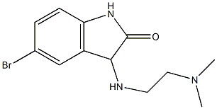 5-bromo-3-{[2-(dimethylamino)ethyl]amino}-1,3-dihydro-2H-indol-2-one 结构式