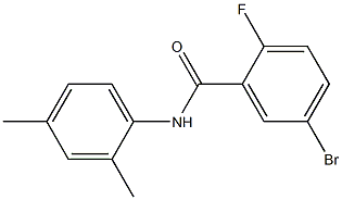 5-bromo-N-(2,4-dimethylphenyl)-2-fluorobenzamide 化学構造式