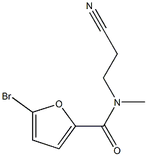 5-bromo-N-(2-cyanoethyl)-N-methylfuran-2-carboxamide Structure