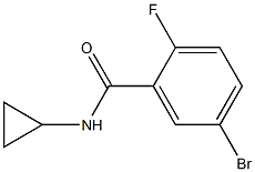 5-bromo-N-cyclopropyl-2-fluorobenzamide Structure