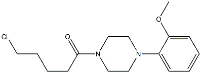 5-chloro-1-[4-(2-methoxyphenyl)piperazin-1-yl]pentan-1-one,,结构式