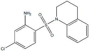  5-chloro-2-(1,2,3,4-tetrahydroquinoline-1-sulfonyl)aniline