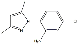 5-chloro-2-(3,5-dimethyl-1H-pyrazol-1-yl)aniline Structure