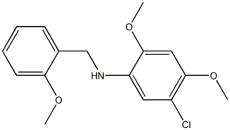 5-chloro-2,4-dimethoxy-N-[(2-methoxyphenyl)methyl]aniline