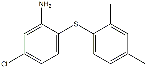 5-chloro-2-[(2,4-dimethylphenyl)sulfanyl]aniline Structure