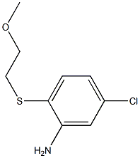 5-chloro-2-[(2-methoxyethyl)sulfanyl]aniline Struktur