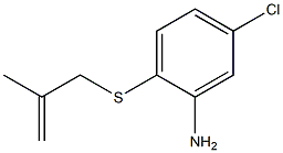 5-chloro-2-[(2-methylprop-2-en-1-yl)sulfanyl]aniline Struktur