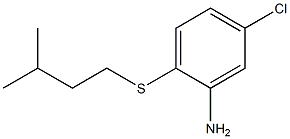 5-chloro-2-[(3-methylbutyl)sulfanyl]aniline,,结构式