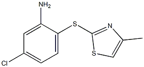 5-chloro-2-[(4-methyl-1,3-thiazol-2-yl)sulfanyl]aniline