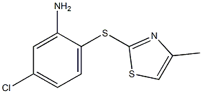  5-chloro-2-[(4-methyl-1,3-thiazol-2-yl)sulfanyl]aniline