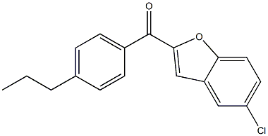 5-chloro-2-[(4-propylphenyl)carbonyl]-1-benzofuran Struktur