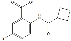 5-chloro-2-[(cyclobutylcarbonyl)amino]benzoic acid Struktur