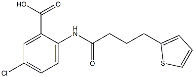 5-chloro-2-[4-(thiophen-2-yl)butanamido]benzoic acid|