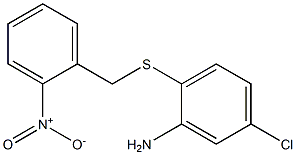 5-chloro-2-{[(2-nitrophenyl)methyl]sulfanyl}aniline