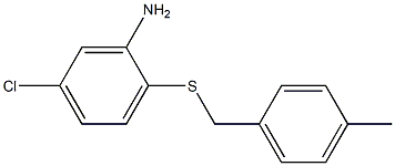 5-chloro-2-{[(4-methylphenyl)methyl]sulfanyl}aniline Structure
