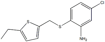 5-chloro-2-{[(5-ethylthiophen-2-yl)methyl]sulfanyl}aniline