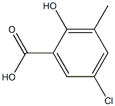 5-chloro-2-hydroxy-3-methylbenzoic acid Structure