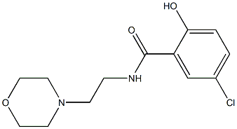 5-chloro-2-hydroxy-N-[2-(morpholin-4-yl)ethyl]benzamide 化学構造式