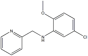 5-chloro-2-methoxy-N-(pyridin-2-ylmethyl)aniline,,结构式