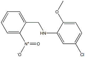 5-chloro-2-methoxy-N-[(2-nitrophenyl)methyl]aniline Structure