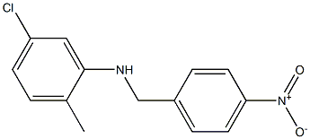 5-chloro-2-methyl-N-[(4-nitrophenyl)methyl]aniline