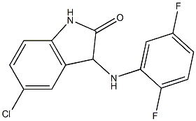 5-chloro-3-[(2,5-difluorophenyl)amino]-2,3-dihydro-1H-indol-2-one Structure