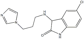 5-chloro-3-{[3-(1H-imidazol-1-yl)propyl]amino}-2,3-dihydro-1H-indol-2-one Structure