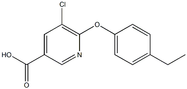 5-chloro-6-(4-ethylphenoxy)pyridine-3-carboxylic acid