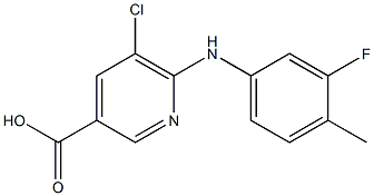 5-chloro-6-[(3-fluoro-4-methylphenyl)amino]pyridine-3-carboxylic acid