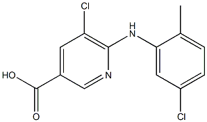 5-chloro-6-[(5-chloro-2-methylphenyl)amino]pyridine-3-carboxylic acid