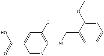  5-chloro-6-{[(2-methoxyphenyl)methyl]amino}pyridine-3-carboxylic acid