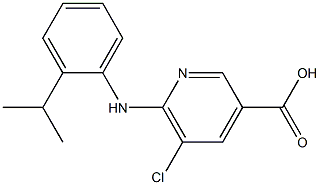 5-chloro-6-{[2-(propan-2-yl)phenyl]amino}pyridine-3-carboxylic acid