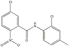 5-chloro-N-(2-chloro-4-methylphenyl)-2-nitrobenzamide 结构式
