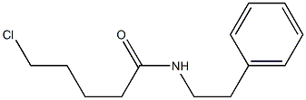 5-chloro-N-(2-phenylethyl)pentanamide,,结构式