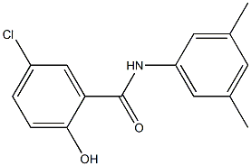 5-chloro-N-(3,5-dimethylphenyl)-2-hydroxybenzamide 化学構造式