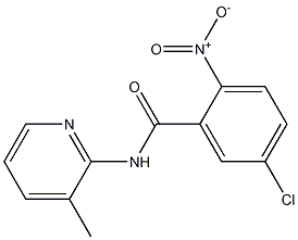 5-chloro-N-(3-methylpyridin-2-yl)-2-nitrobenzamide,,结构式