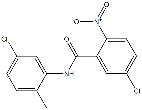 5-chloro-N-(5-chloro-2-methylphenyl)-2-nitrobenzamide 结构式