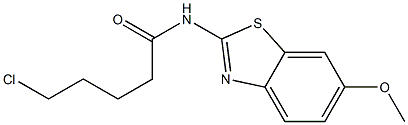 5-chloro-N-(6-methoxy-1,3-benzothiazol-2-yl)pentanamide