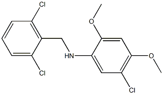 5-chloro-N-[(2,6-dichlorophenyl)methyl]-2,4-dimethoxyaniline 结构式