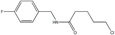 5-chloro-N-[(4-fluorophenyl)methyl]pentanamide,,结构式