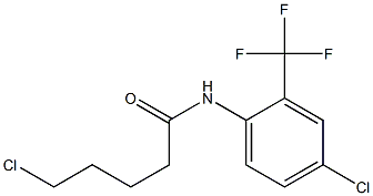 5-chloro-N-[4-chloro-2-(trifluoromethyl)phenyl]pentanamide