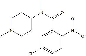  5-chloro-N-methyl-N-(1-methylpiperidin-4-yl)-2-nitrobenzamide