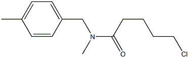 5-chloro-N-methyl-N-[(4-methylphenyl)methyl]pentanamide 化学構造式