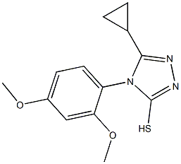 5-cyclopropyl-4-(2,4-dimethoxyphenyl)-4H-1,2,4-triazole-3-thiol