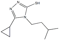5-cyclopropyl-4-(3-methylbutyl)-4H-1,2,4-triazole-3-thiol Structure