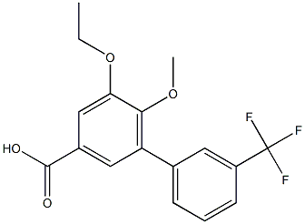 5-ethoxy-6-methoxy-3'-(trifluoromethyl)-1,1'-biphenyl-3-carboxylic acid 结构式