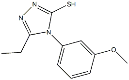 5-ethyl-4-(3-methoxyphenyl)-4H-1,2,4-triazole-3-thiol Struktur