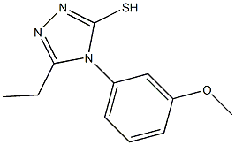 5-ethyl-4-(3-methoxyphenyl)-4H-1,2,4-triazole-3-thiol Structure