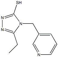 5-ethyl-4-(pyridin-3-ylmethyl)-4H-1,2,4-triazole-3-thiol,,结构式